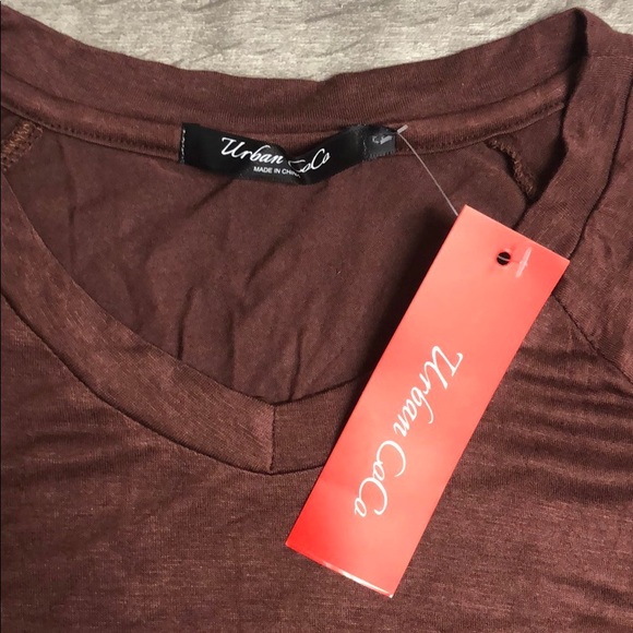 NWT Urban CoCo Shoulder Off Wide Hem Shirt - Picture 5 of 8